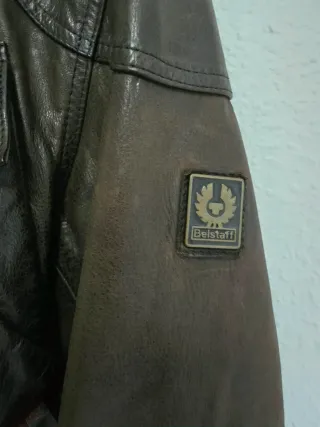 Chaqueta de cuero Belstaff Marrón