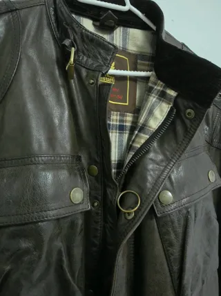 Chaqueta de cuero Belstaff Marrón