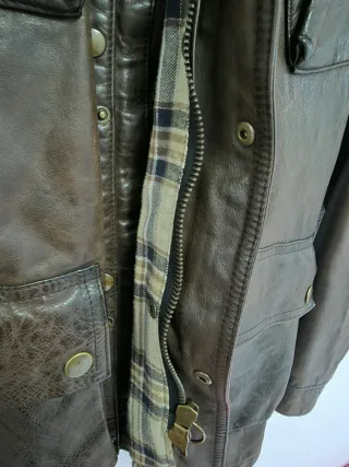 Chaqueta de cuero Belstaff Marrón