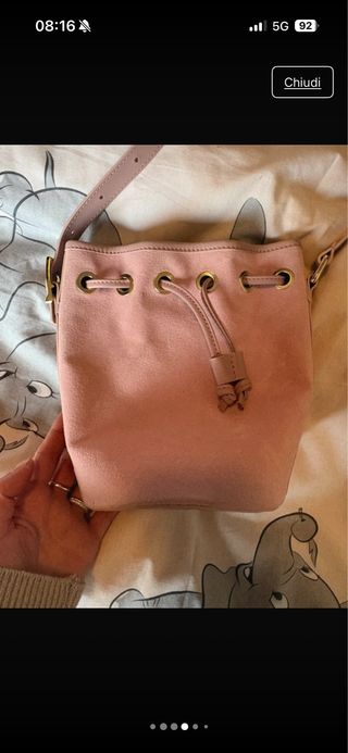 Secchiello camoscio rosa