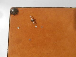 Joyero antiguo cuero repujado caja musical