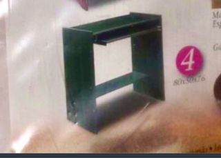 Mesa de escritorio metálica verde