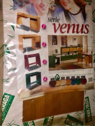 Mesa de escritorio metálica verde