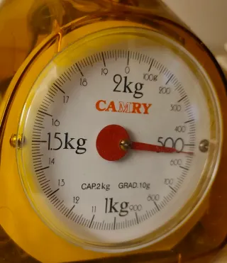 Báscula de cocina naranja, Camry