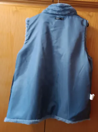 Chaleco imitación piel Ade T azul XL