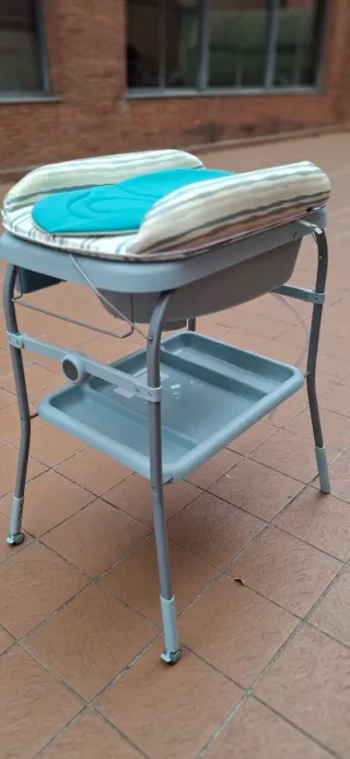 Bañera para bebé con cambiador
