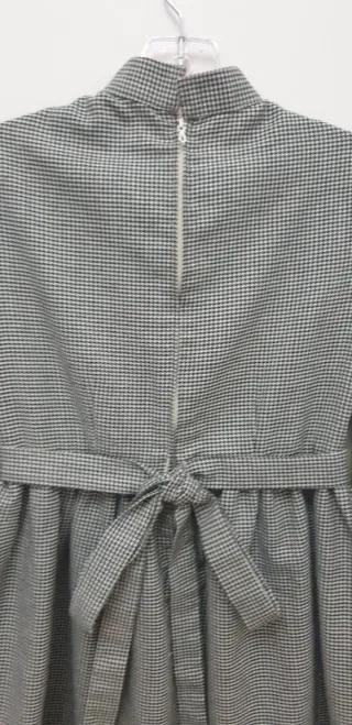 Abito per bambina a scacchi 7 anni