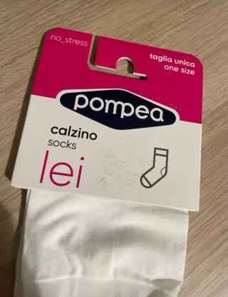 Calzini Pompea dettaglio a rete in caviglia