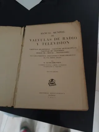 Manual Válvulas Radio y Televisión