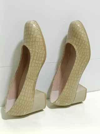 Zapatos Pikolinos Piel Tacón Beige