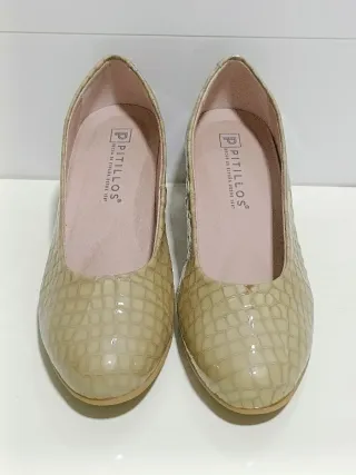 Zapatos Pikolinos Piel Tacón Beige