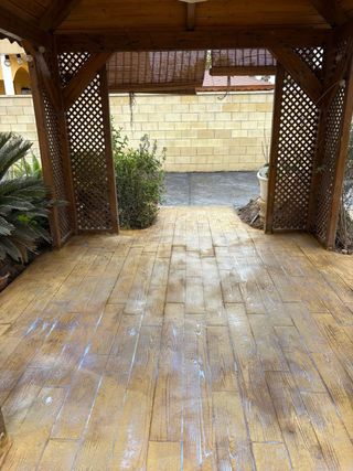 Hormigón impreso diseño único