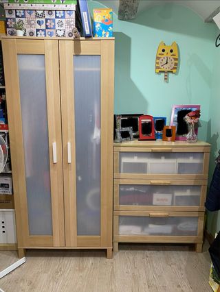 Armario y Cajonera IKEA Madera