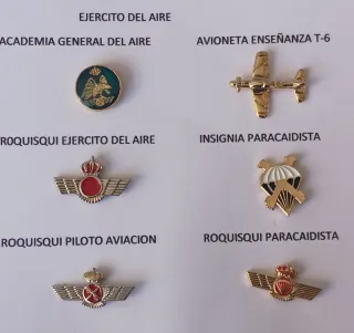 Insignia Piloto Militar Corona Real
