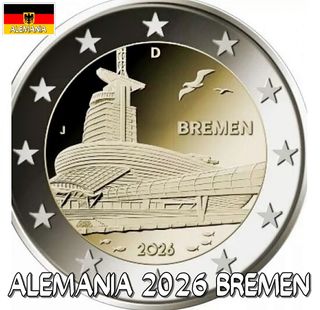 Moneda 2€ Alemania 2026 Bremen