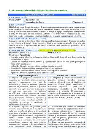 PROGRAMACION EDUCACION FISICA 2º ESO (AND)