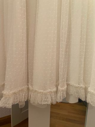 Vestido de comunión niña blanco roto