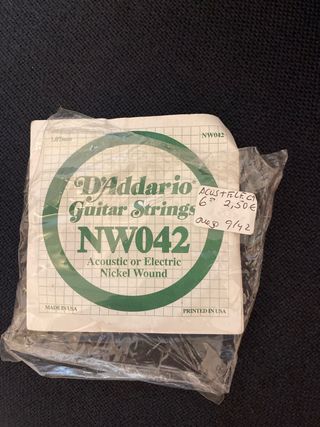 Cuerdas D'Addario NW042 Guitarra Acústica/Eléctric