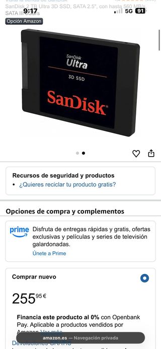 SanDisk Ultra 1TB SSD 2.5 SATA