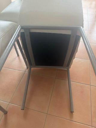 4 Sillas Comedor Piel Sintética