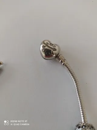 Bracciale Pandora con 6 Charm Tutto argento 925