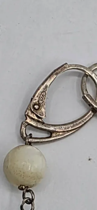 Orecchini Argento 925 e Madreperla Pendenti