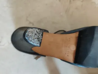 Zapatos de baile negros piel