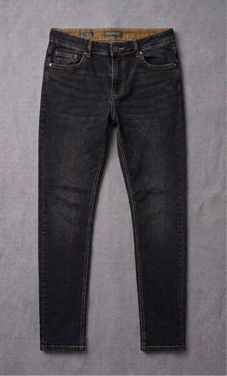 Pantalones Vaqueros Negros Slim Fit Mango