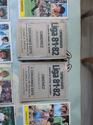 Álbum Liga 81-82 Cromos Colección con Albadalejo