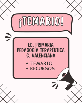 Temario Oposiciones PT Comunidad Valenciana