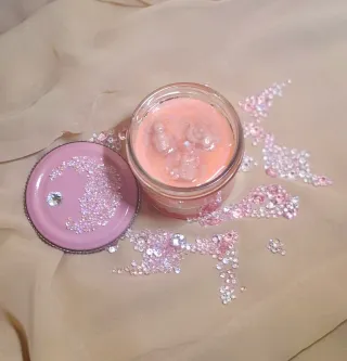 Candela fatta a mano con luci notturne