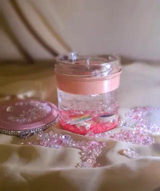 Candela fatta a mano con luci notturne