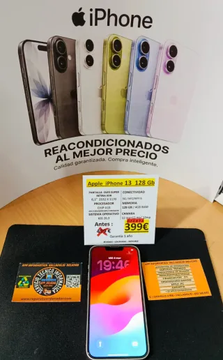 iPhone 13 128GB Rosa Reacondicionado