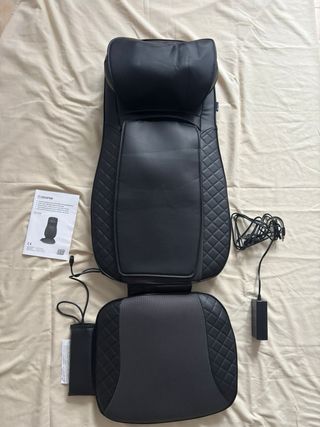 Sillón de Masajes Negro Cuero Sintético