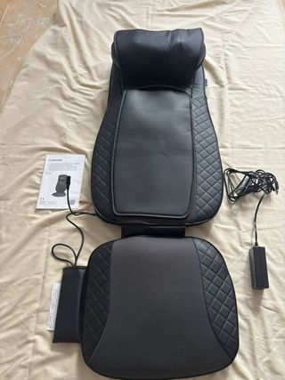 Sillón de Masajes Negro Cuero Sintético