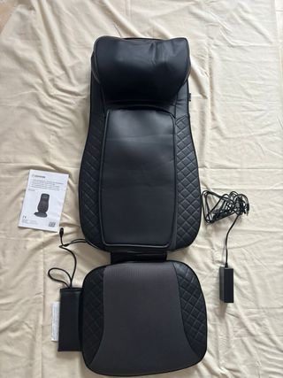 Sillón de Masajes Negro Cuero Sintético