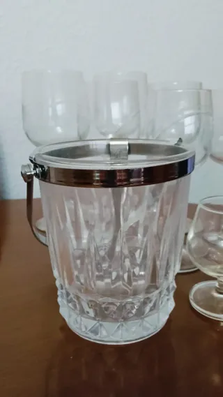 Cubitera Cristal Vintage Metal