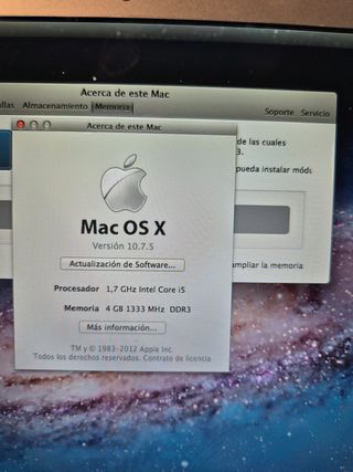 MacBook Air 2011 Intel Core i5 4GB RAM