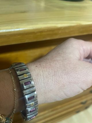 Pulsera Acero y Oro 18k