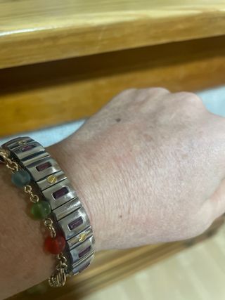 Pulsera Acero y Oro 18k