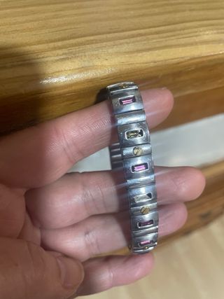 Pulsera Acero y Oro 18k