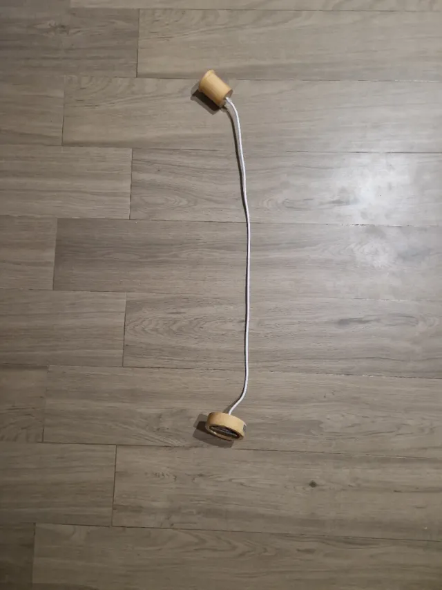 Lámpara colgante madera roble E27