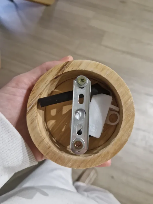 Lámpara colgante madera roble E27