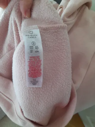 Sudadera Rosa Talla S