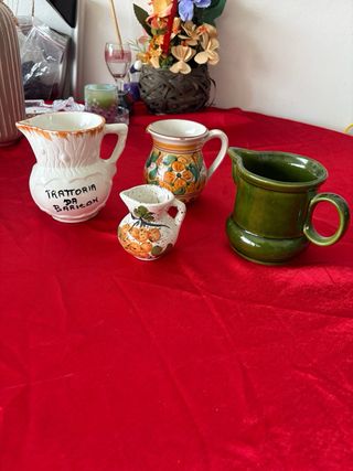 Set 4 brocche in ceramica