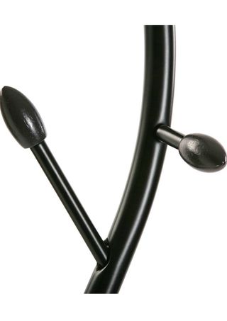 Perchero de Pie Versa Minimalista Negro y marrón