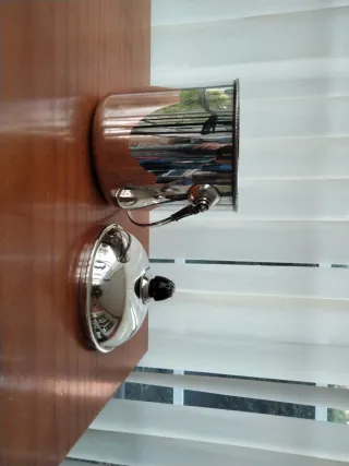 Cubitera de alpaca con tapa