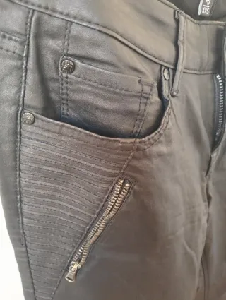 Pantaloni similpelle neri Buena Vista XS