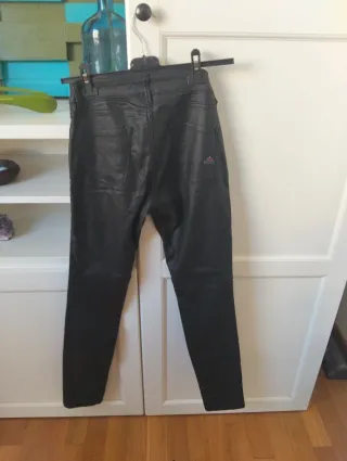 Pantaloni similpelle neri Buena Vista XS