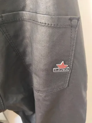 Pantaloni similpelle neri Buena Vista XS